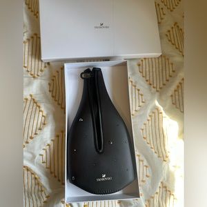 Swarovski crystal black bottle sleeve holder , new in box
